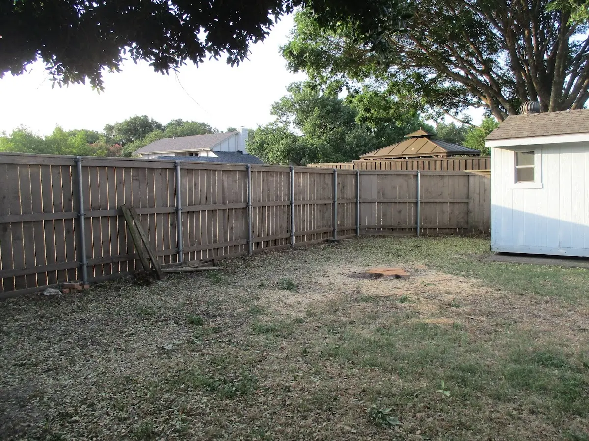 Cleared yard after professional tree removal in Guntersville